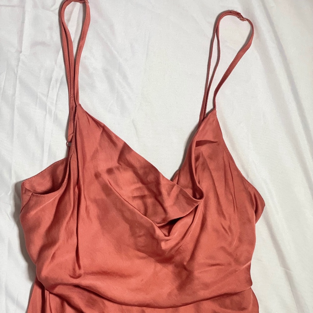 Rose Silky Mini Dress